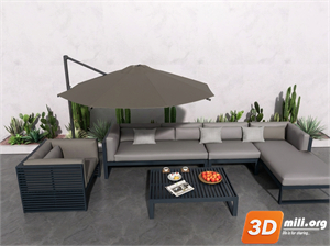Outdoor Sofa Skp Files